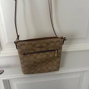 Coach Tan Signature Crossbody Bag